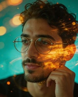 A low-resolution photograph, soft and lacking detail