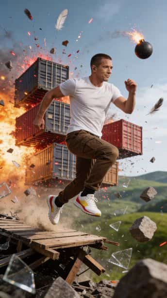 A photo restyled by the Explosion style