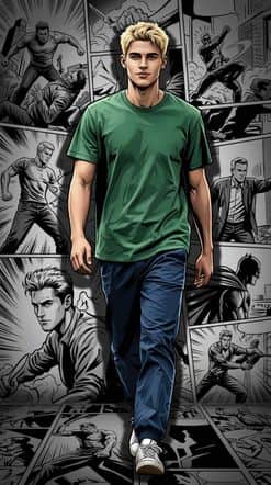 A photo restyled by the Comics style