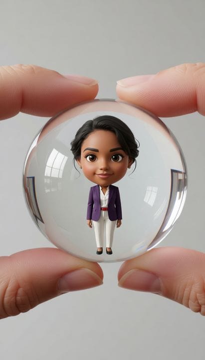 A photo restyled by the Bubble style